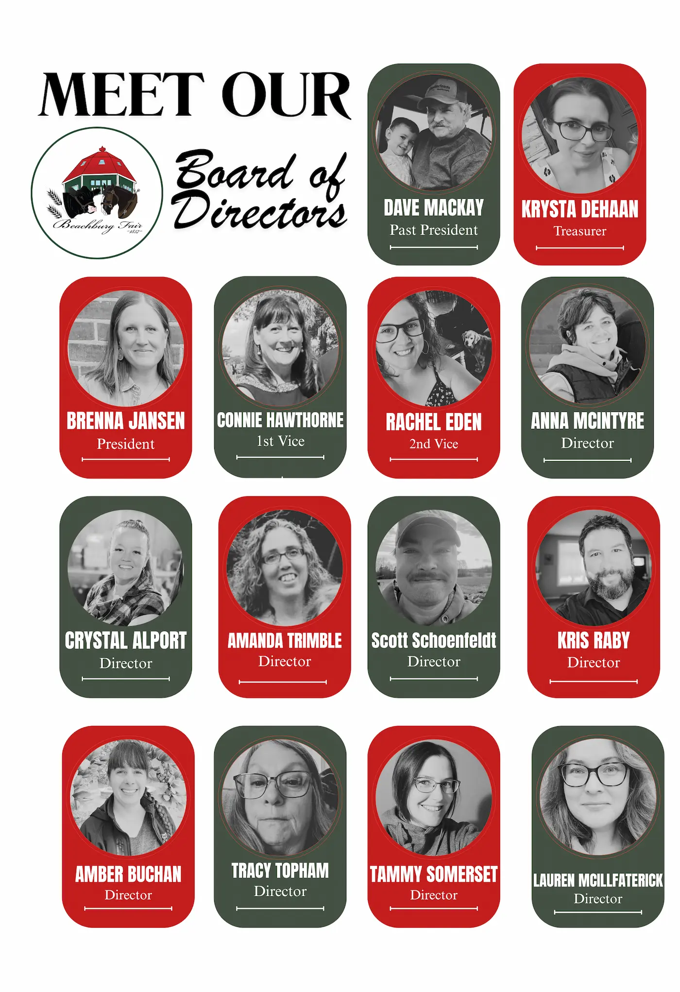Beachburg Agricultural Society board and volunteers