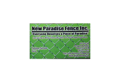 New Paradise Fence Inc.